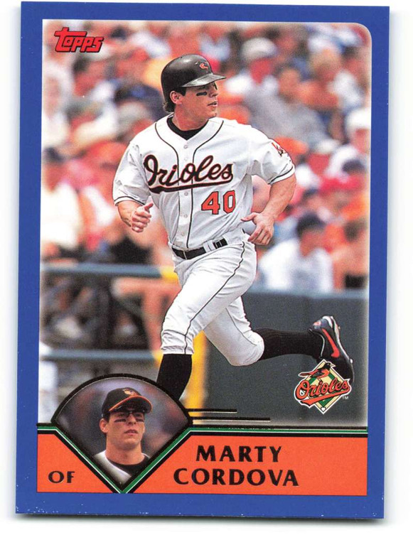 2003 Topps #410 Marty Cordova VG Baltimore Orioles 