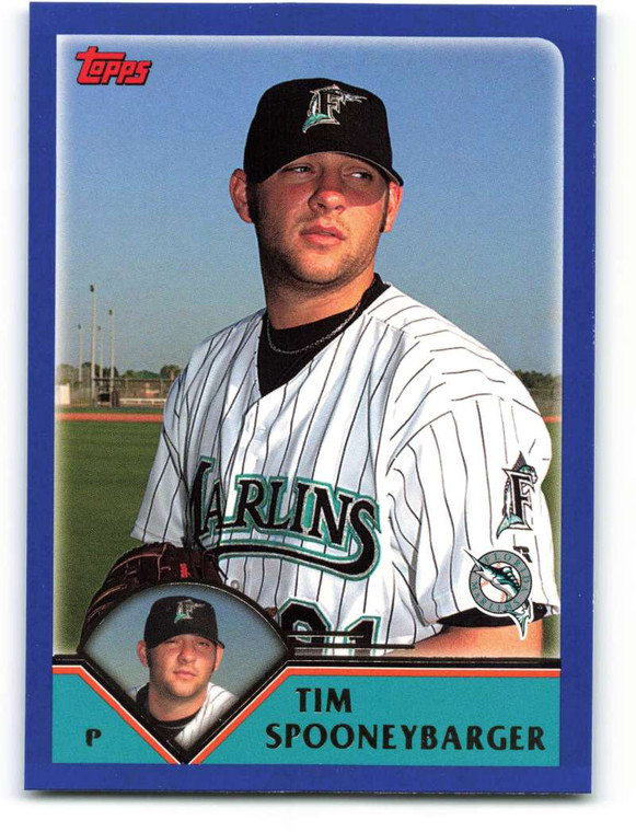 2003 Topps #446 Tim Spooneybarger VG Florida Marlins 