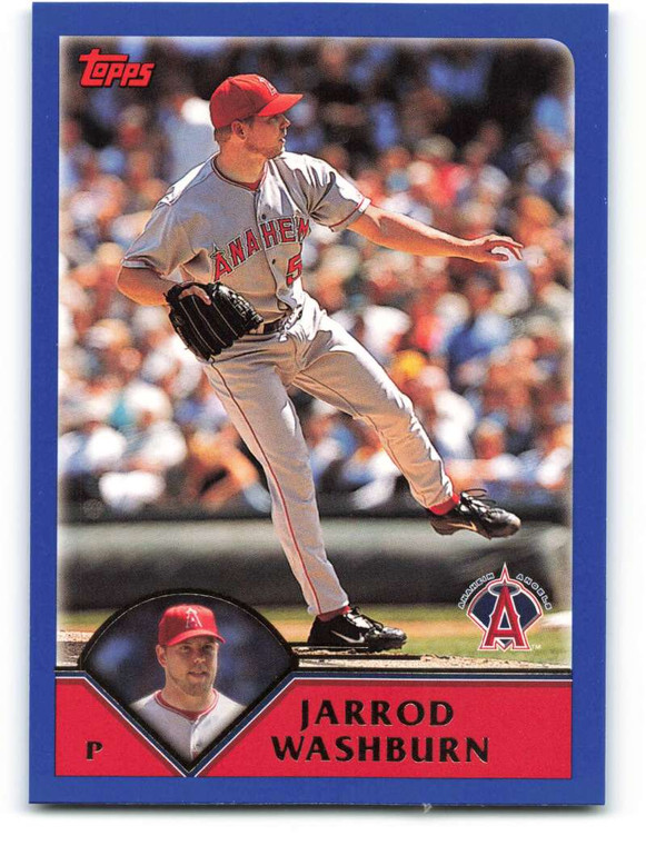 2003 Topps #449 Jarrod Washburn VG Anaheim Angels 