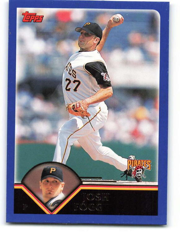 2003 Topps #458 Josh Fogg VG Pittsburgh Pirates 