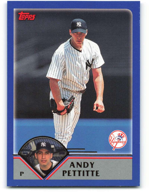 2003 Topps #497 Andy Pettitte VG New York Yankees 