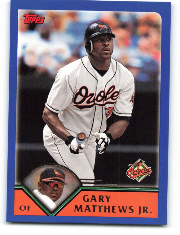 2003 Topps #509 Gary Matthews Jr. VG Baltimore Orioles 