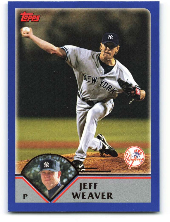 2003 Topps #529 Jeff Weaver VG New York Yankees 