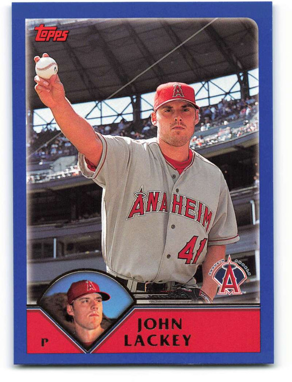 2003 Topps #596 John Lackey VG Anaheim Angels 