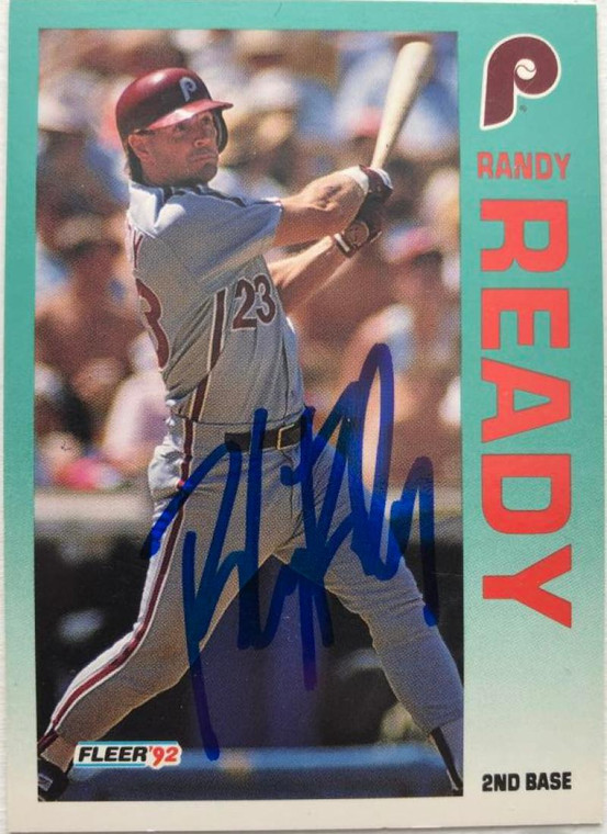 Randy Ready Autographed 1992 Fleer #542