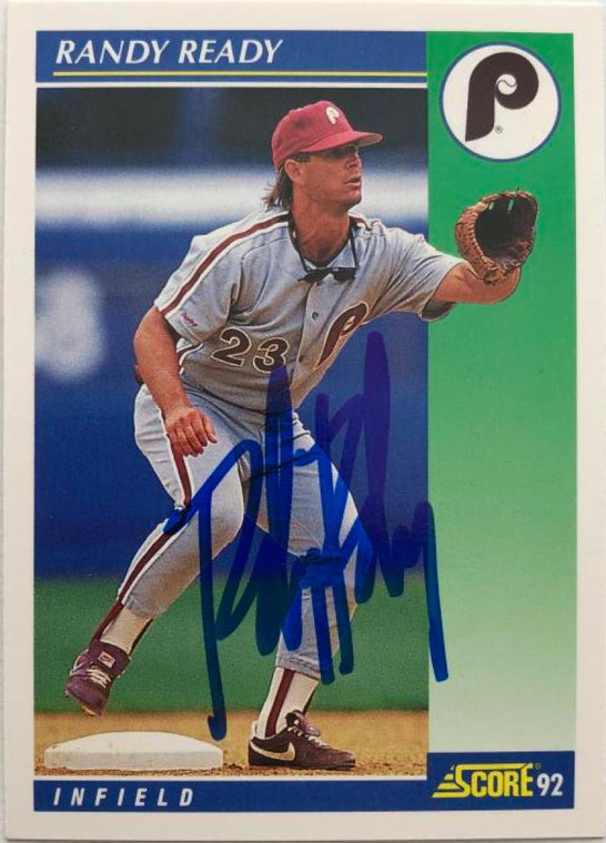 Randy Ready Autographed 1992 Score #59