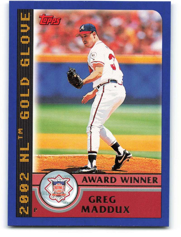 2003 Topps #694 Greg Maddux AW VG Atlanta Braves 