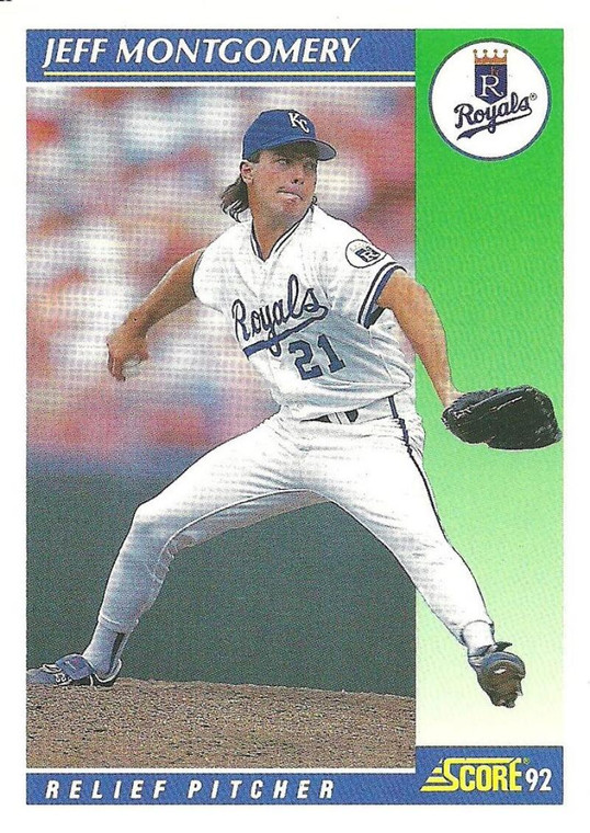 1992 Score #14 Jeff Montgomery VG  Kansas City Royals 