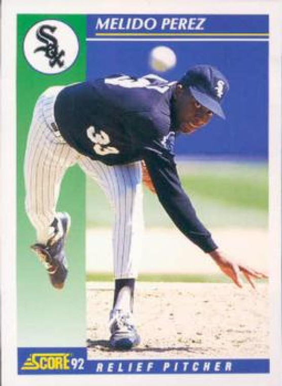 1992 Score #29 Melido Perez VG  Chicago White Sox 