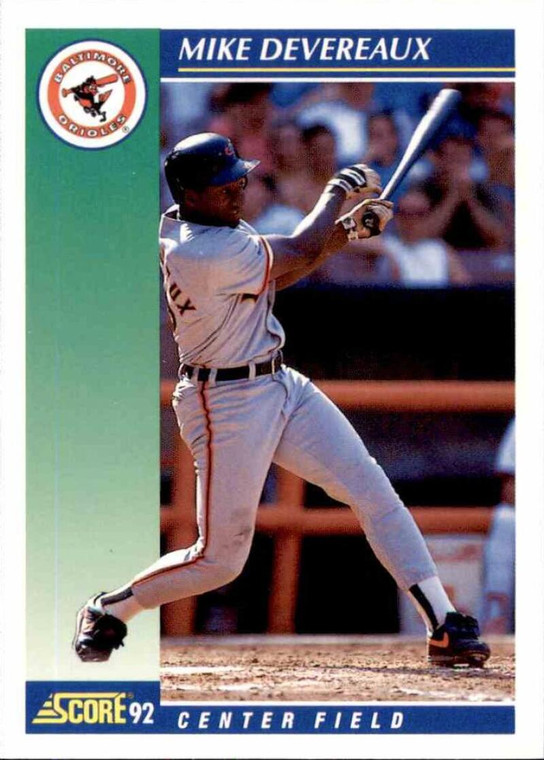 1992 Score #36 Mike Devereaux VG  Baltimore Orioles 