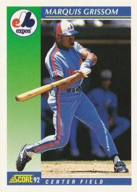 1992 Score #66 Marquis Grissom VG  Montreal Expos 
