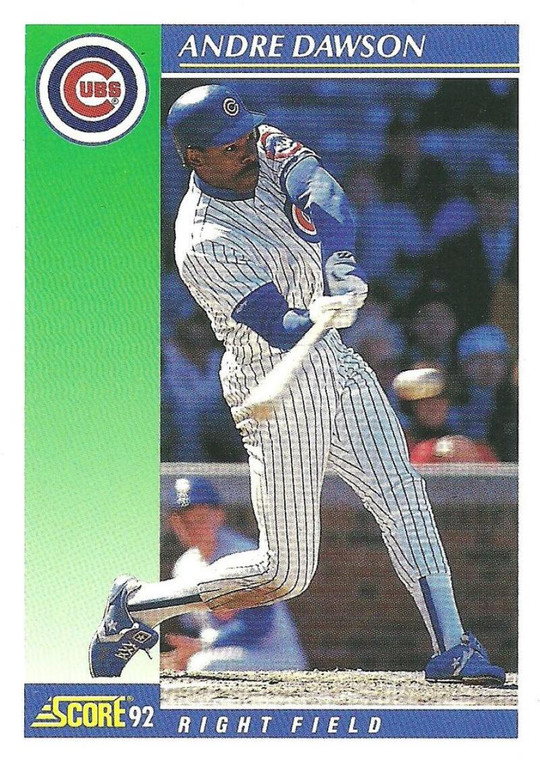 1992 Score #75 Andre Dawson VG  Chicago Cubs 