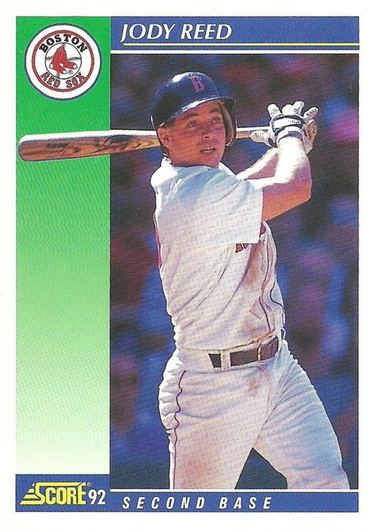 1992 Score #85 Jody Reed VG  Boston Red Sox 