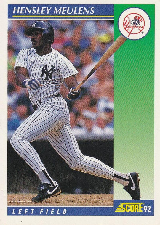 1992 Score #89 Hensley Meulens VG  New York Yankees 
