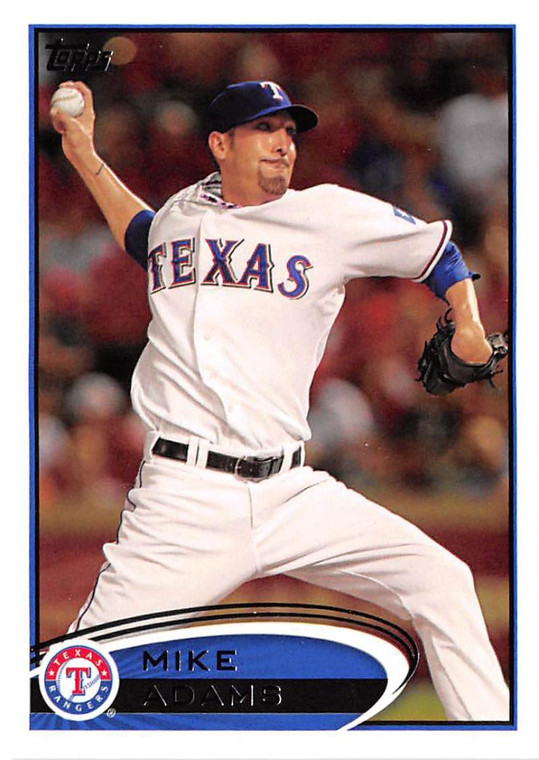 2012 Topps #8 Mike Adams NM-MT Texas Rangers 