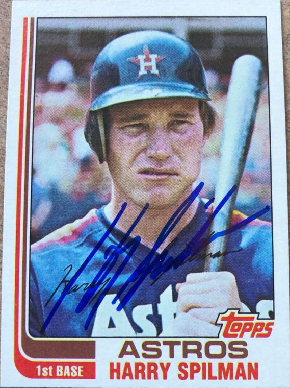 Harry Spilman Autographed 1982 Topps #509