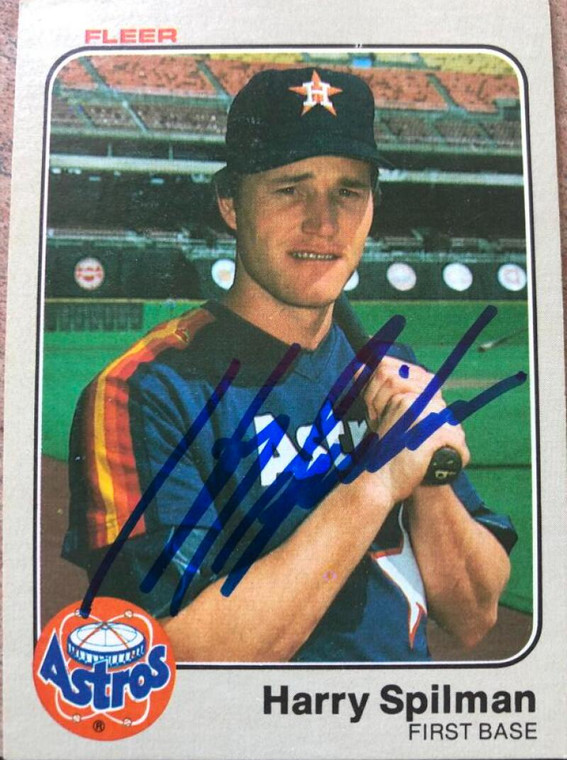 Harry Spilman Autographed 1983 Fleer #467