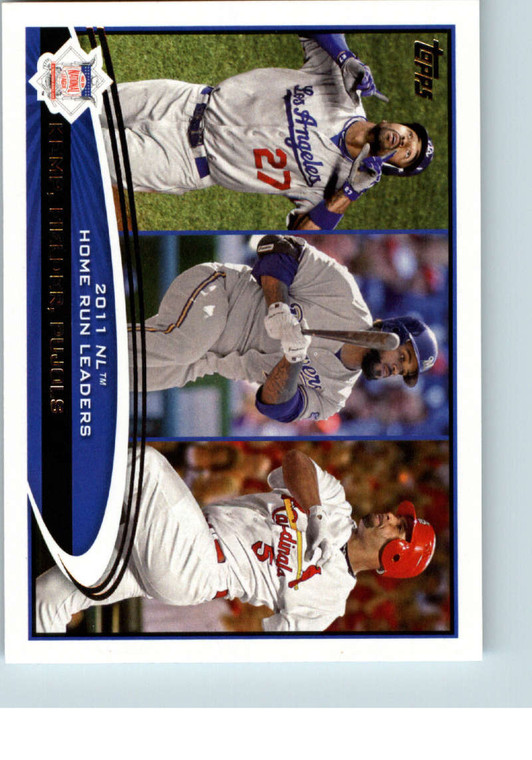 2012 Topps #77 Matt Kemp/Prince Fielder/Albert Pujols LL NM-MT Los Angeles Dodgers/Milwaukee Brewers/St. Louis Cardinals