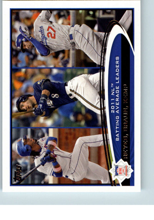 2012 Topps #181 Jose Reyes/Ryan Braun/Matt Kemp LL NM-MT New York Mets/Milwaukee Brewers/Los Angeles Dodgers 