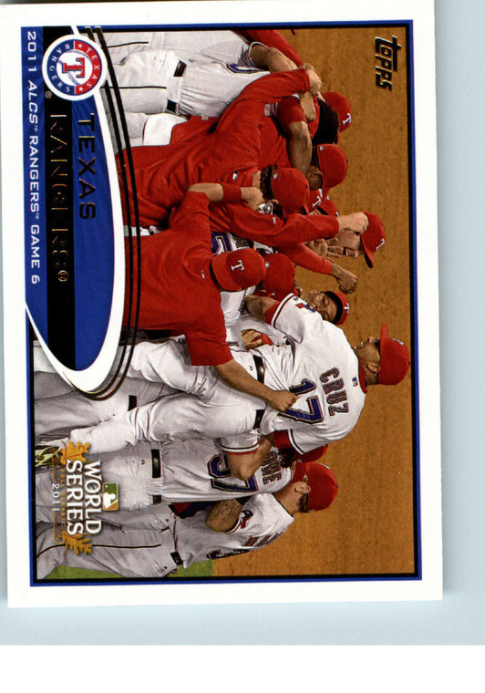 2012 Topps #217 Texas Rangers HL PS NM-MT Texas Rangers 