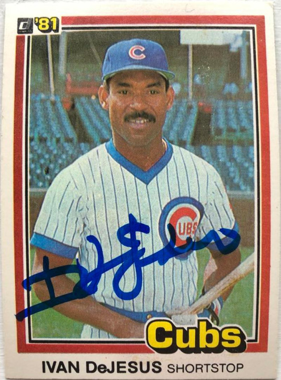 Ivan DeJesus Autographed 1981 Donruss #483