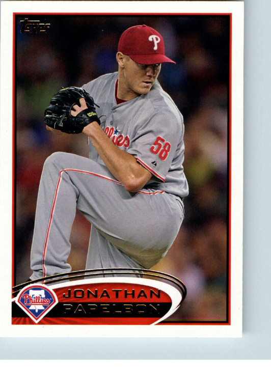 2012 Topps #345 Jonathan Papelbon NM-MT Philadelphia Phillies 