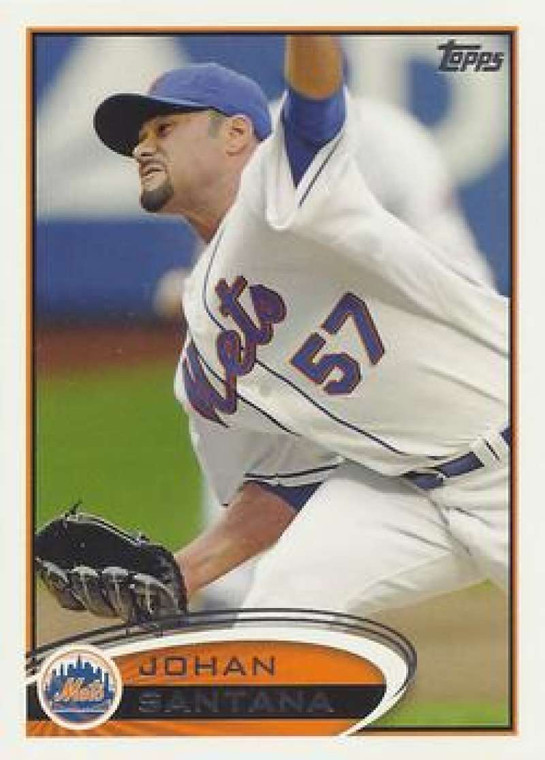 2012 Topps #479 Johan Santana NM-MT New York Mets 