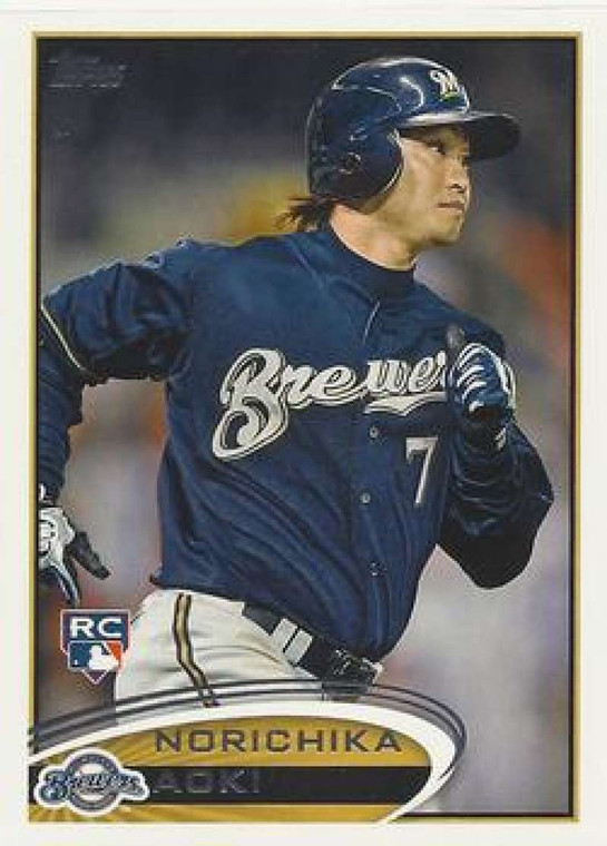 2012 Topps #507 Norichika Aoki NM-MT RC Rookie Milwaukee Brewers 