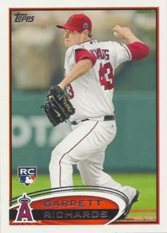 2012 Topps #575 Garrett Richards NM-MT RC Rookie Los Angeles Angels 