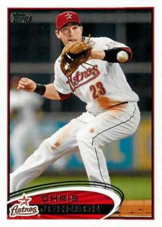 2012 Topps #587 Chris Johnson NM-MT Houston Astros 