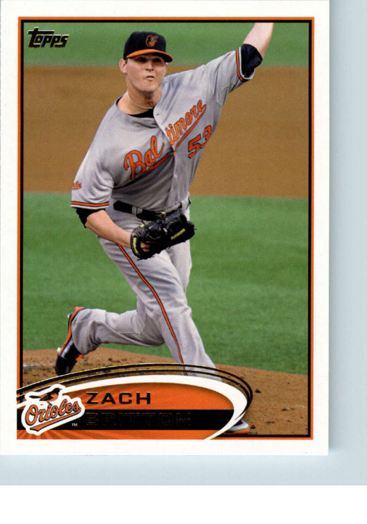 2012 Topps #599 Zach Britton NM-MT Baltimore Orioles 