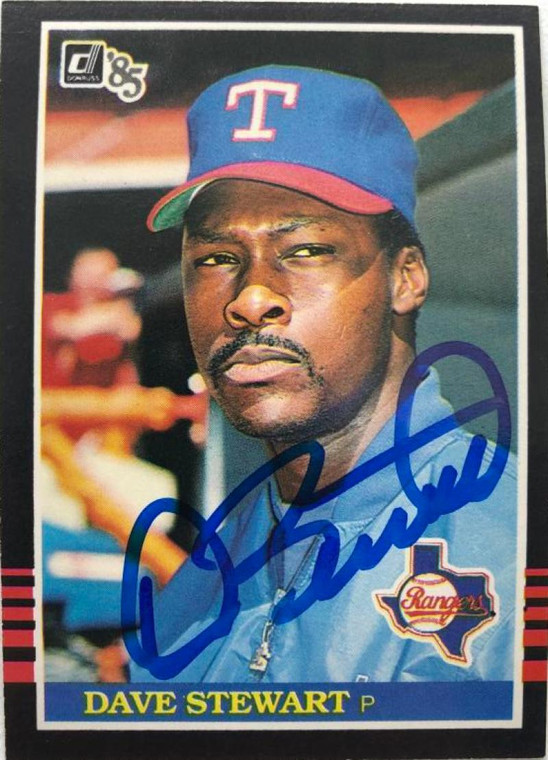 Dave Stewart Autographed 1985 Donruss #343