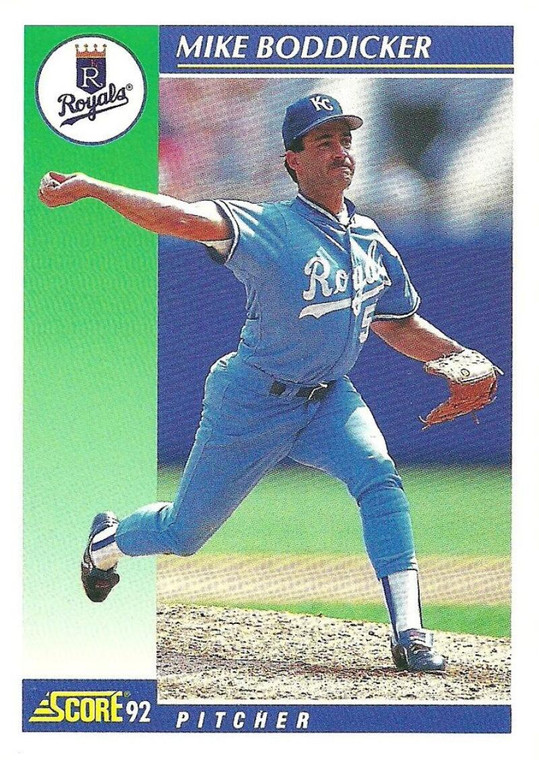 1992 Score #102 Mike Boddicker VG  Kansas City Royals 