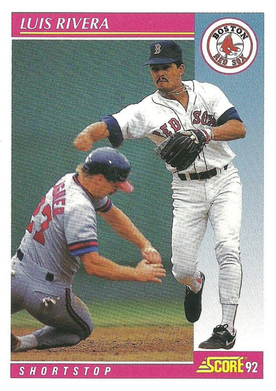 1992 Score #159 Luis Rivera VG  Boston Red Sox 