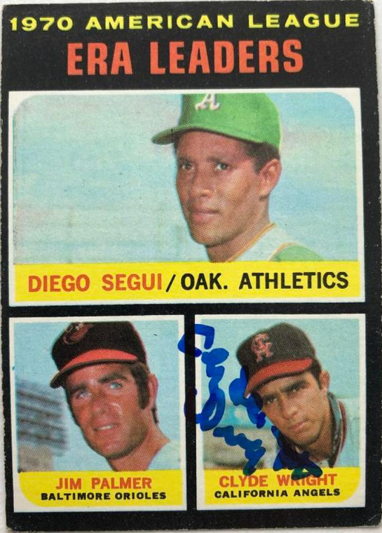 Clyde Wright Autographed 1971 Topps #67