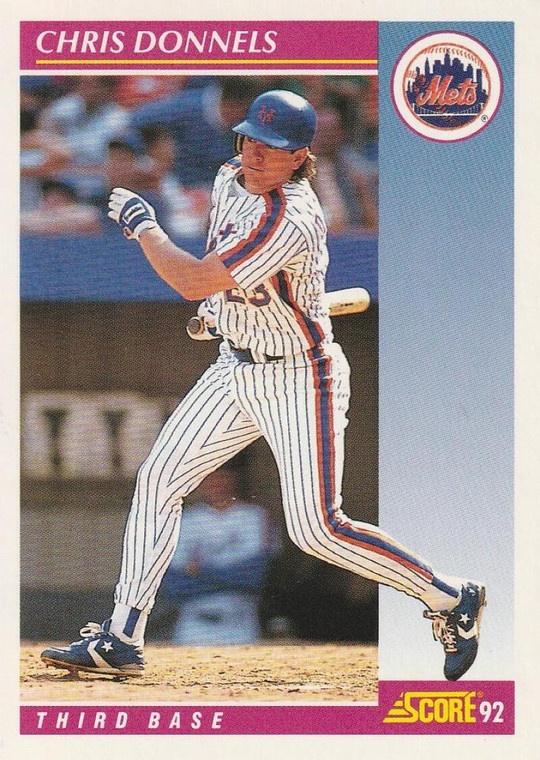 1992 Score #212 Chris Donnels VG  New York Mets 