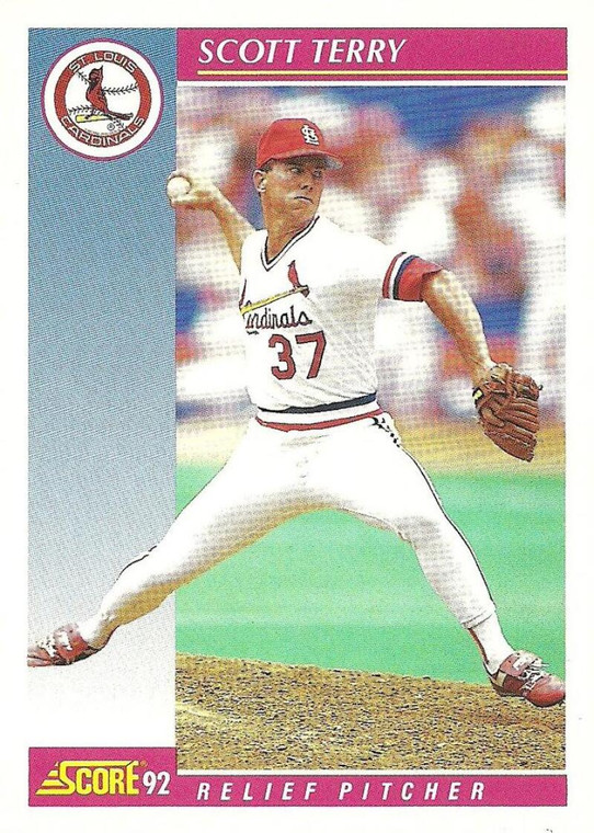 1992 Score #219 Scott Terry VG  St. Louis Cardinals 