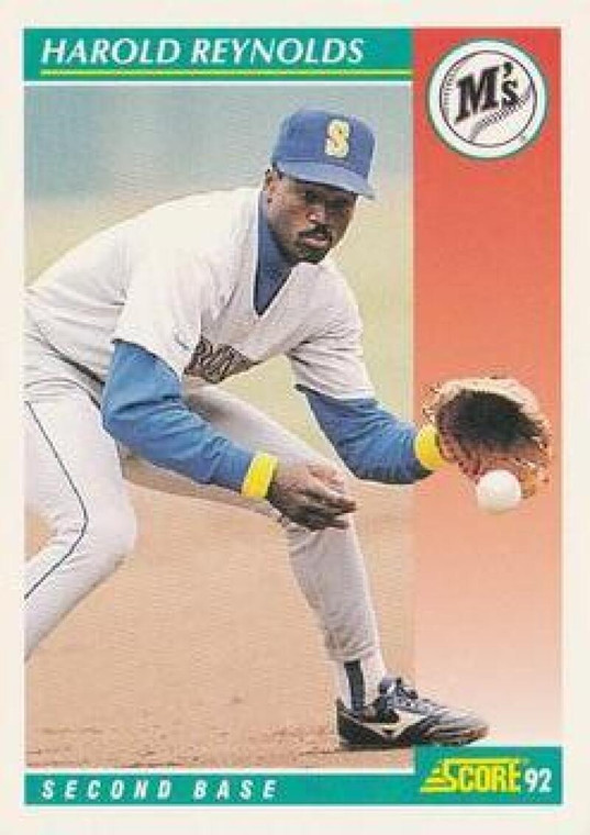 1992 Score #250 Harold Reynolds VG  Seattle Mariners 