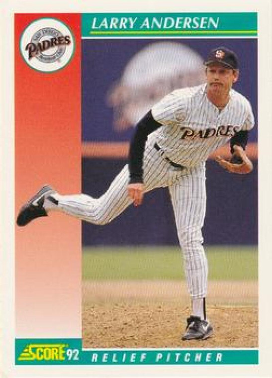 1992 Score #263 Larry Andersen VG  San Diego Padres 