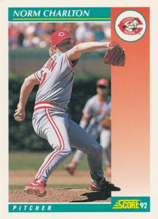 1992 Score #267 Norm Charlton VG  Cincinnati Reds 