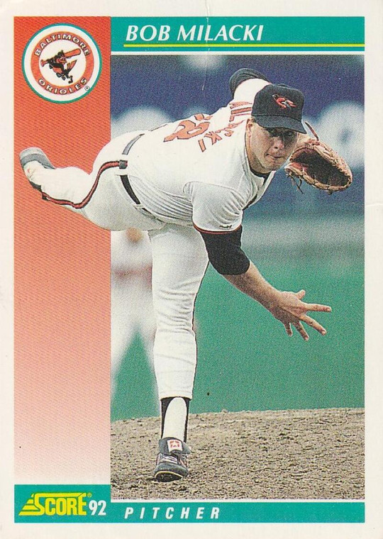 1992 Score #314 Bob Milacki VG  Baltimore Orioles 