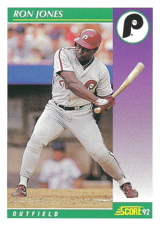 1992 Score #342 Ron Jones VG  Philadelphia Phillies 