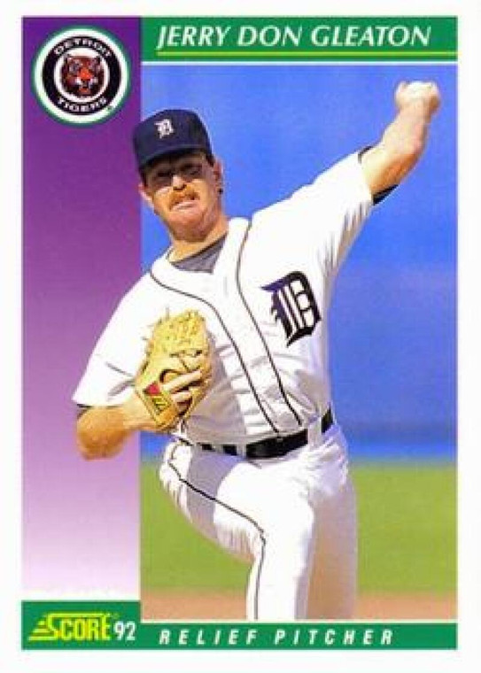 1992 Score #375 Jerry Don Gleaton VG  Detroit Tigers 