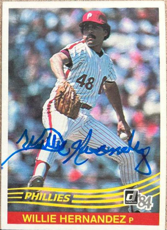 Willie Hernandez Autographed 1984 Donruss #163