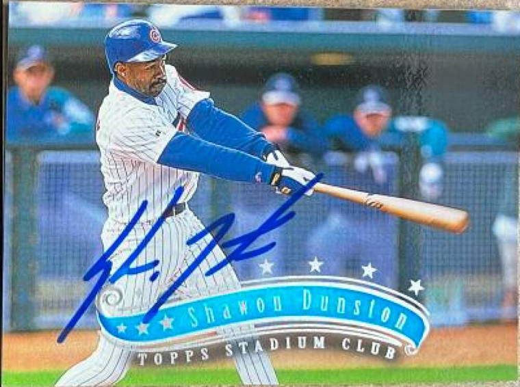 Shawon Dunston Autographed 1997 Stadium Club #306