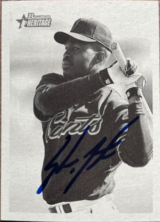 Shawon Dunston Autographed 2001 Bowman Heritage #30