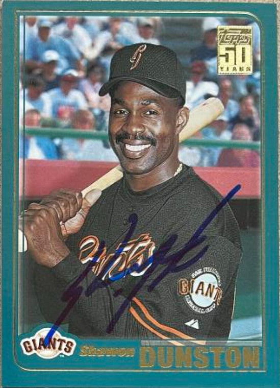 Shawon Dunston Autographed 2001 Topps Traded & Rookies #T14