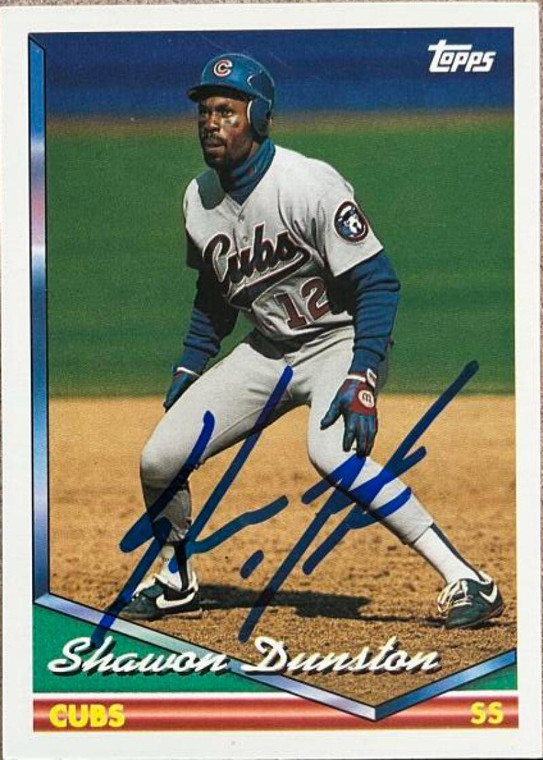 Shawon Dunston Autographed 1994 Topps Traded #46T