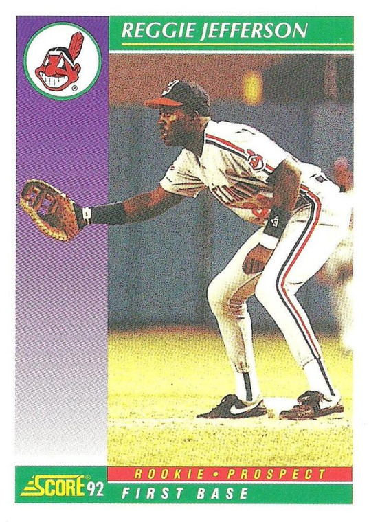 1992 Score #409 Reggie Jefferson VG  Cleveland Indians 