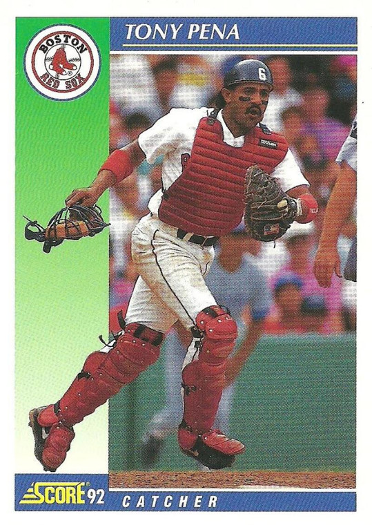 1992 Score #446 Tony Pena VG  Boston Red Sox 